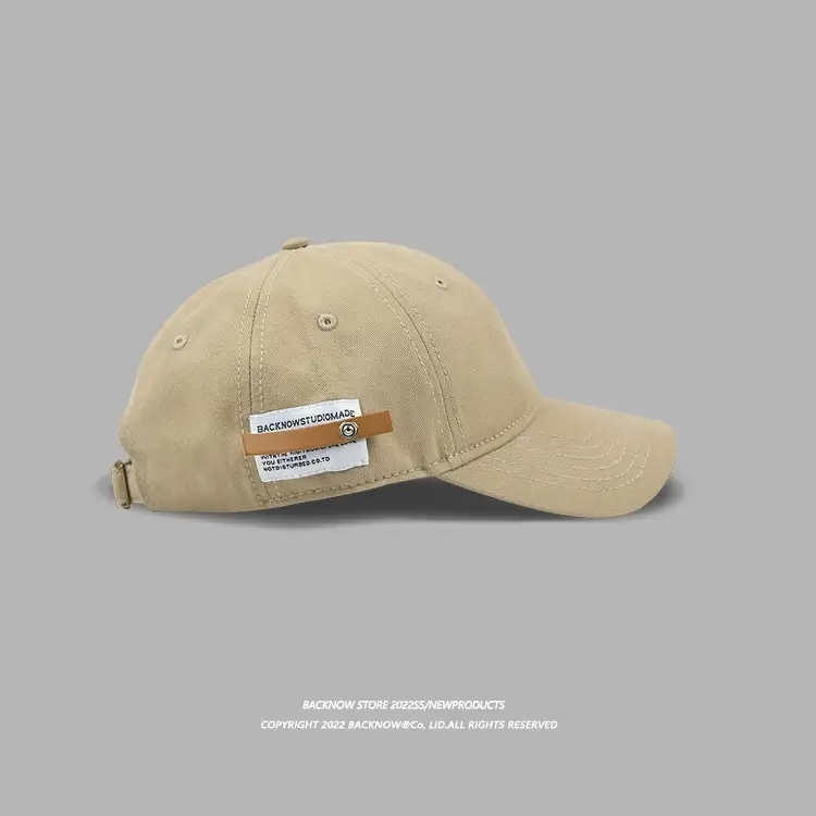 Women Navy Baseball Cap with Brand Tag — feature 49