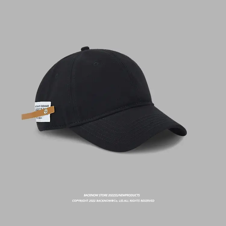 Women Navy Baseball Cap with Brand Tag — feature 50
