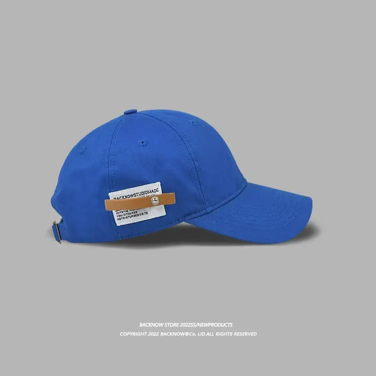 Women Navy Baseball Cap with Brand Tag — feature 55