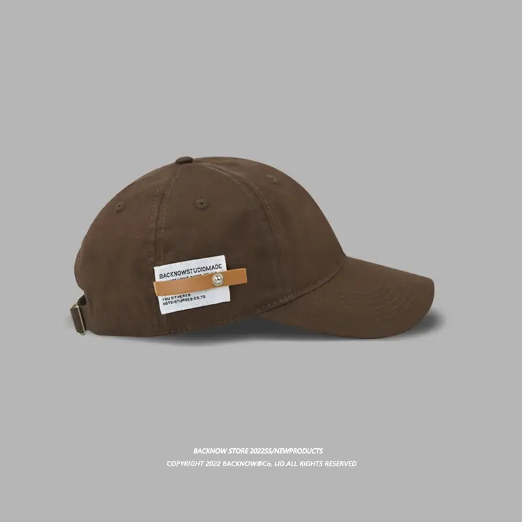 Women Navy Baseball Cap with Brand Tag — feature 59