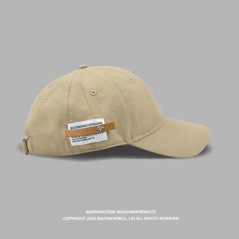 Women Navy Baseball Cap with Brand Tag - Image 2