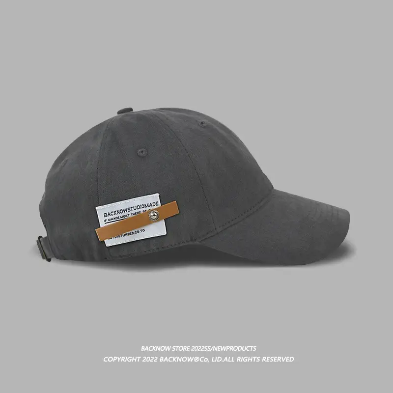 Women Navy Baseball Cap with Brand Tag - Image 7