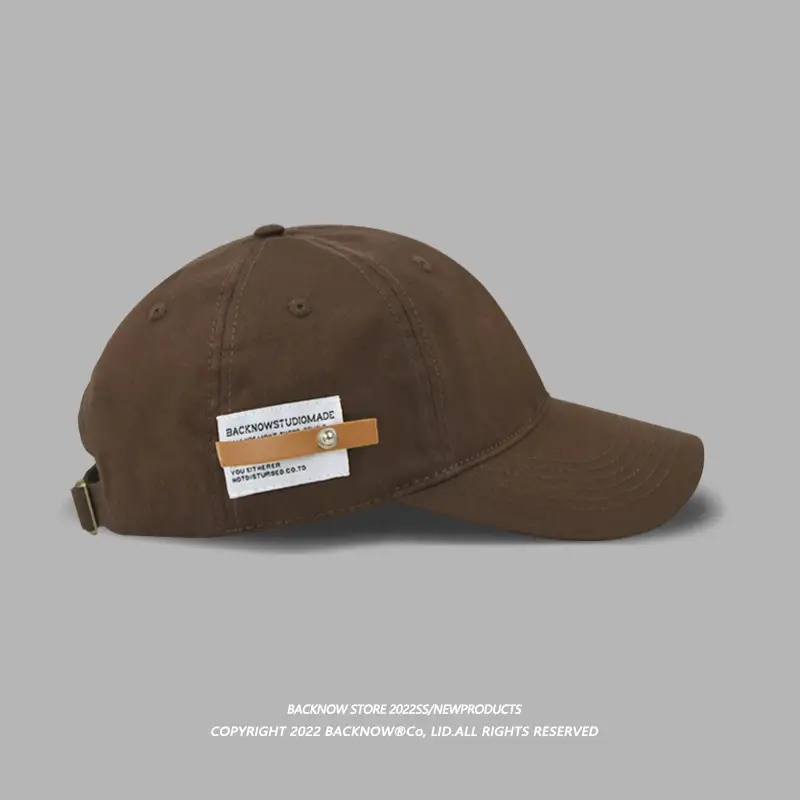 Women Navy Baseball Cap with Brand Tag - Image 8