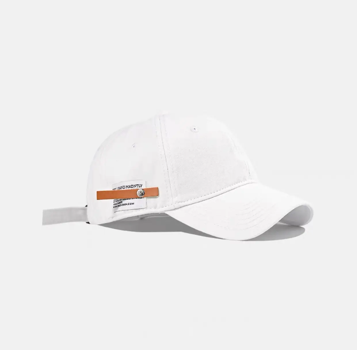 Women Navy Baseball Cap with Brand Tag - Image 9