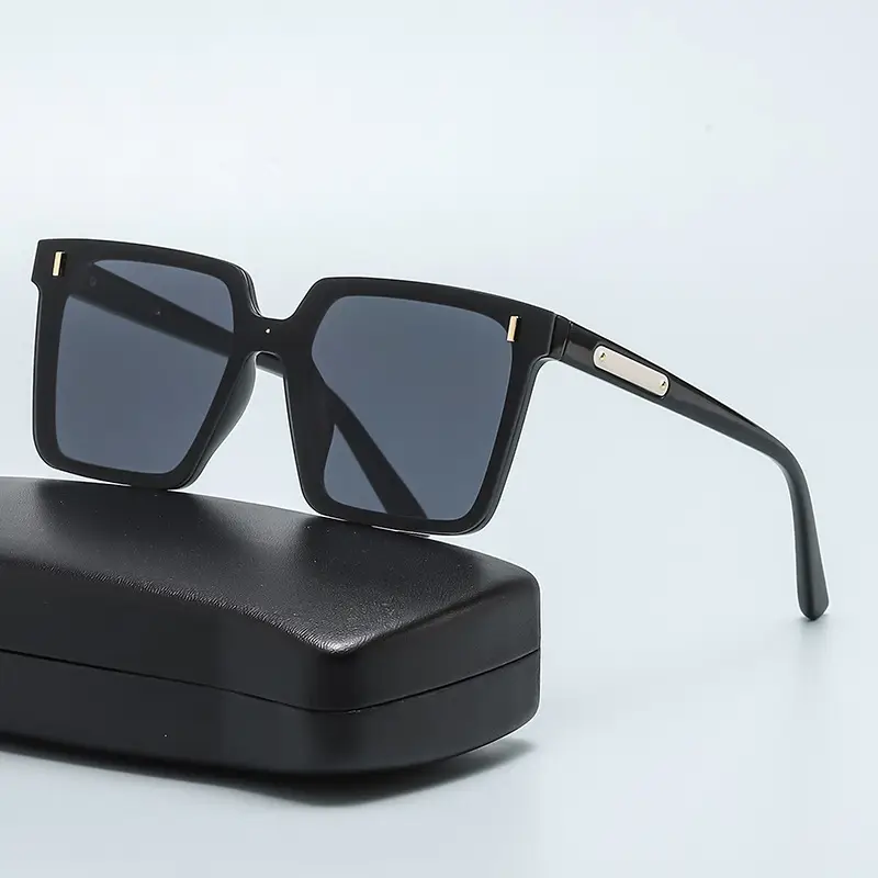 Women Square Sunglasses Anti-UV Large Frame Face Cover