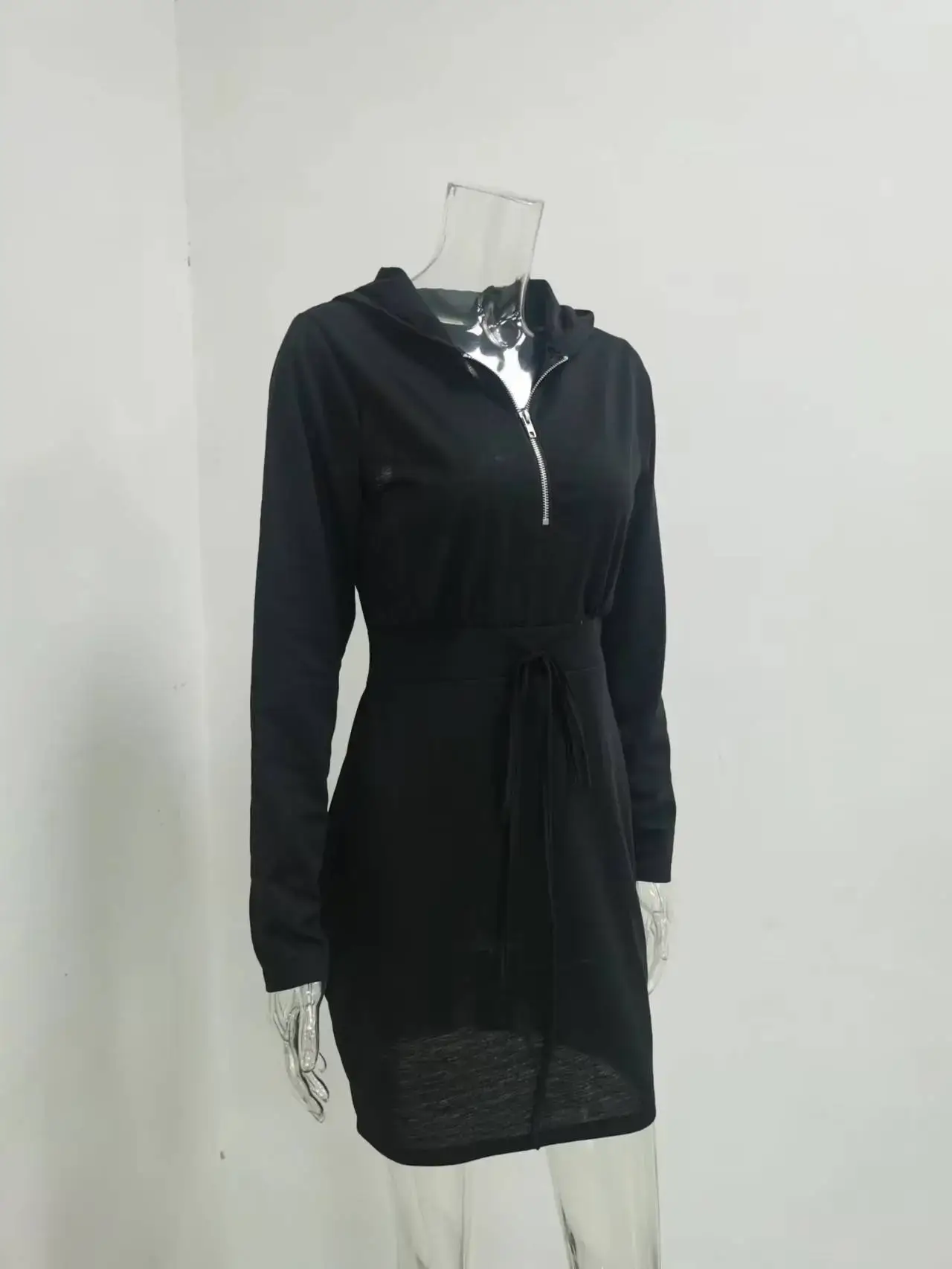 Red Velvet Cross-Border Hooded Skirt Dress for Women — feature 19