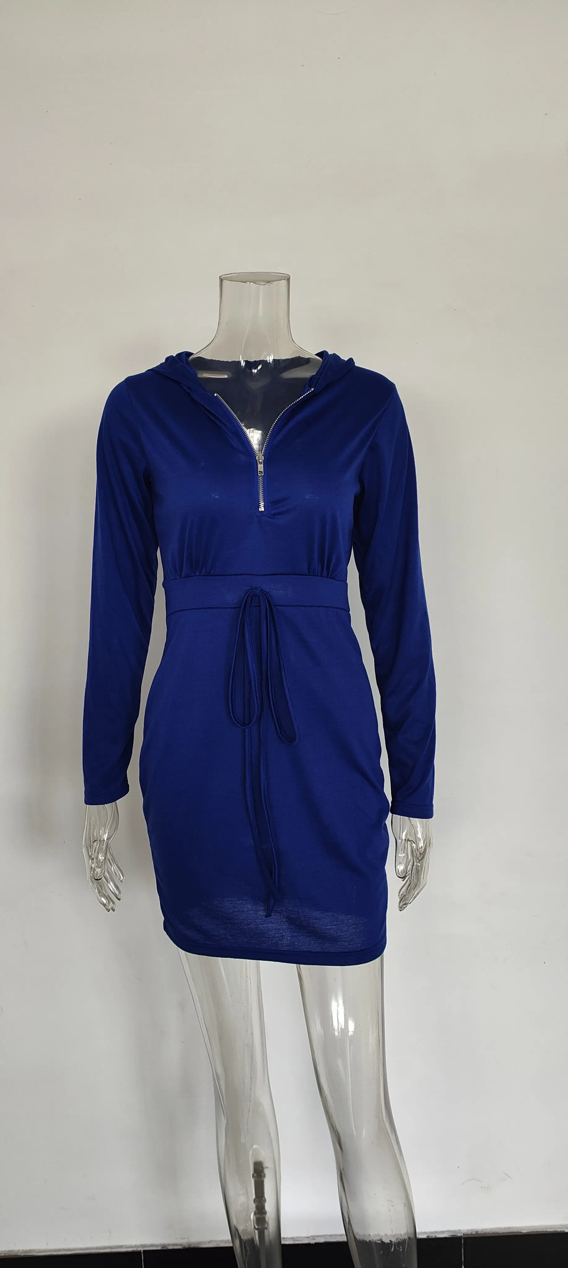 Red Velvet Cross-Border Hooded Skirt Dress for Women — feature 21