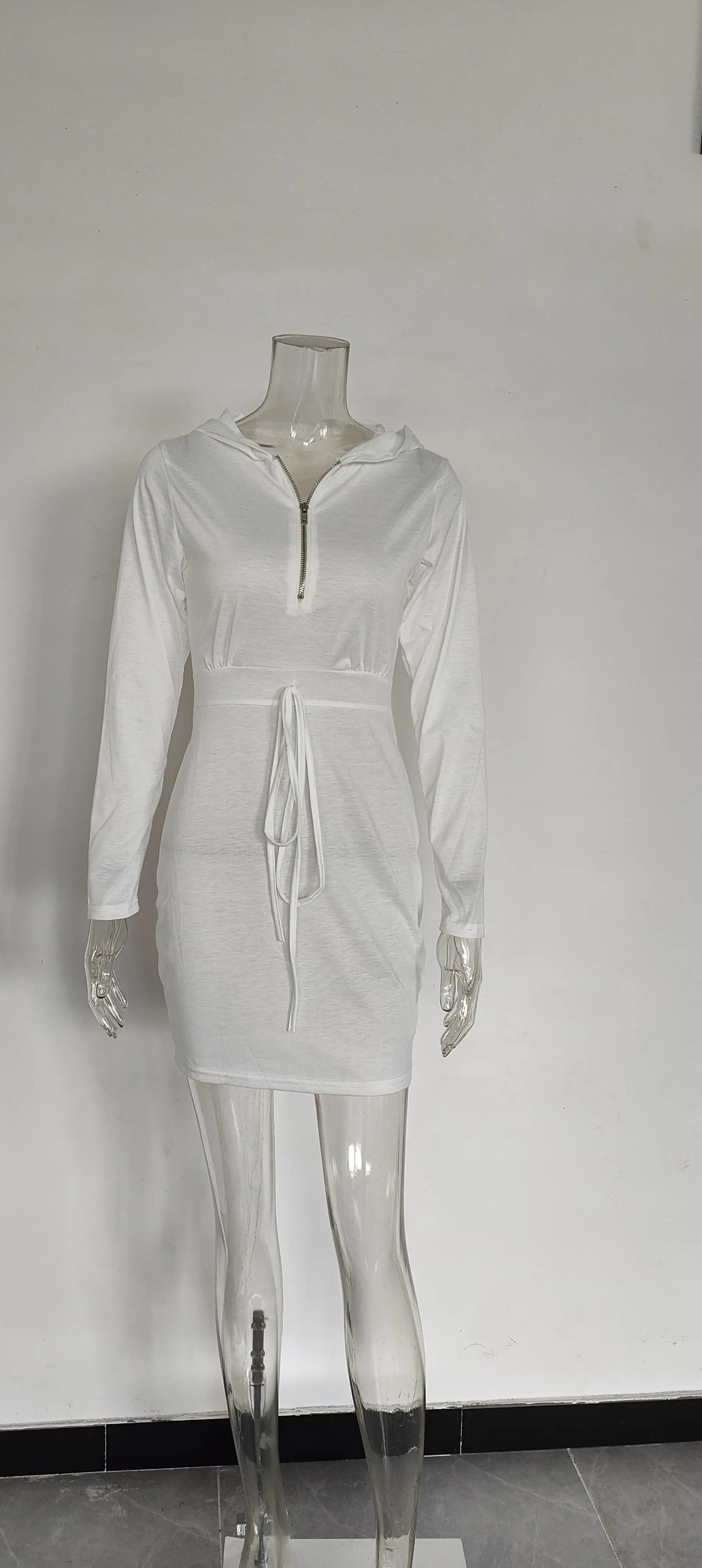 Red Velvet Cross-Border Hooded Skirt Dress for Women — feature 27
