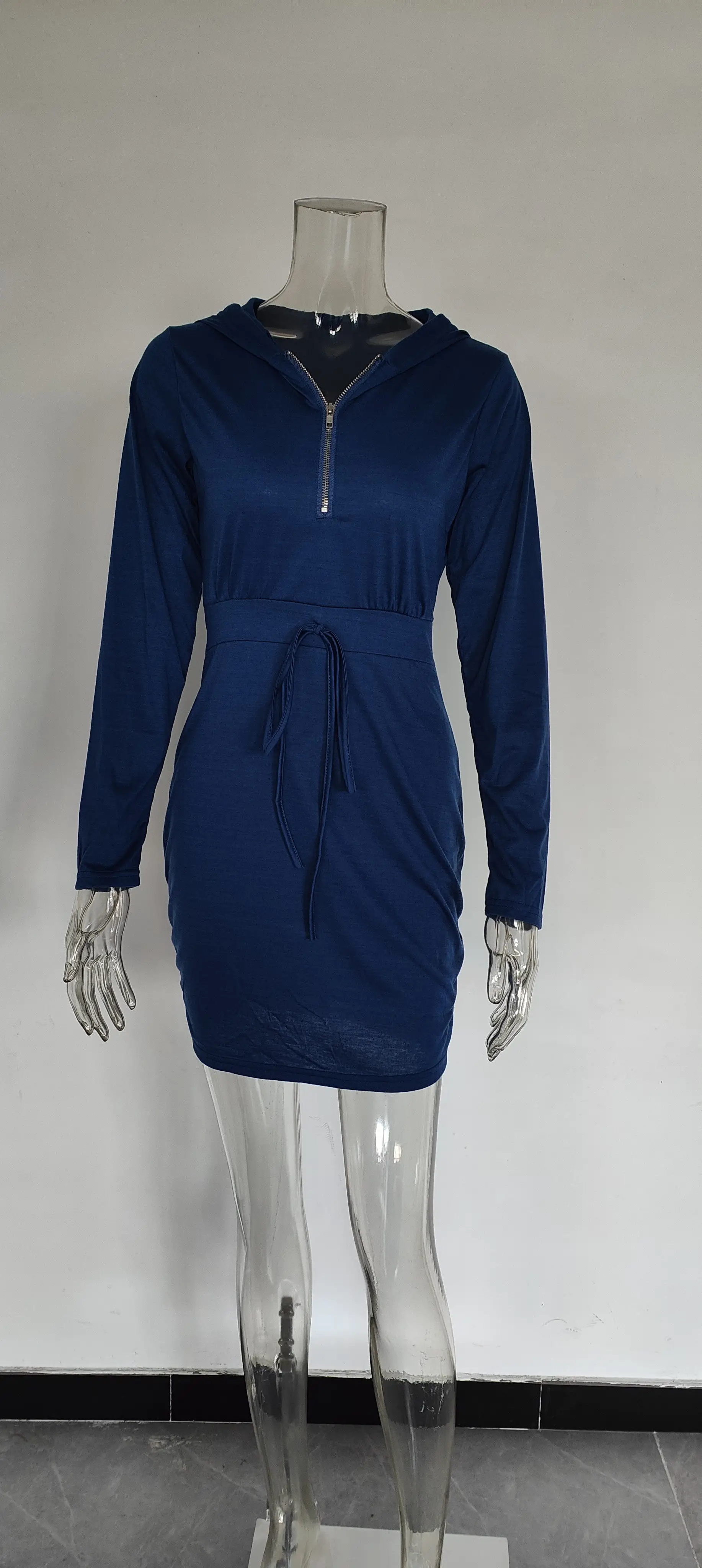 Red Velvet Cross-Border Hooded Skirt Dress for Women — feature 29