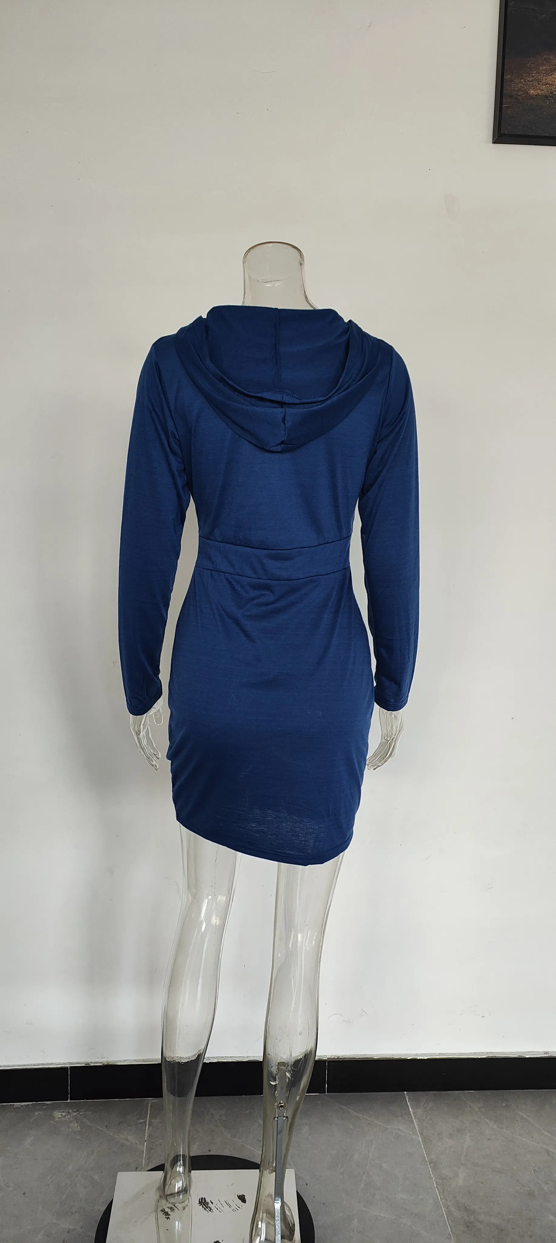 Red Velvet Cross-Border Hooded Skirt Dress for Women — feature 30