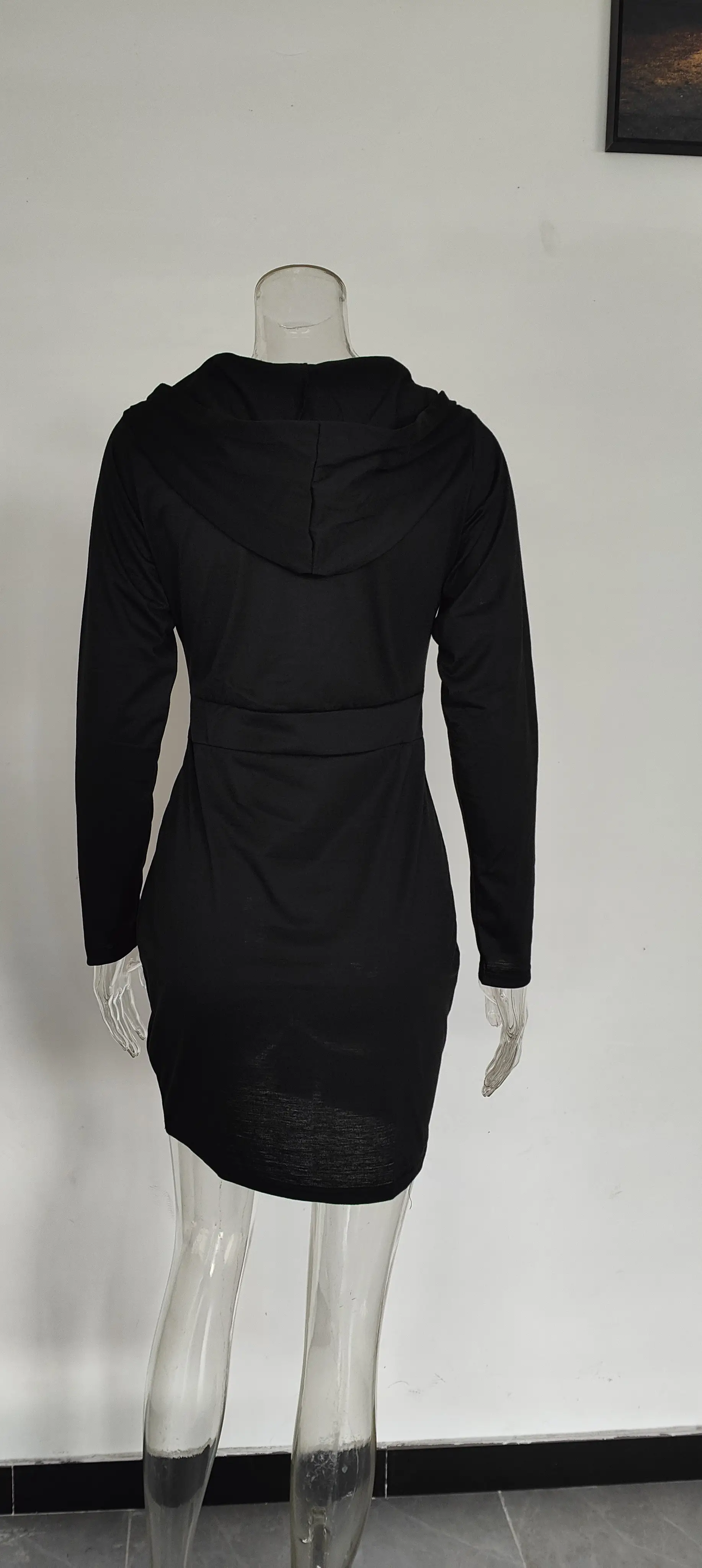 Red Velvet Cross-Border Hooded Skirt Dress for Women — feature 33