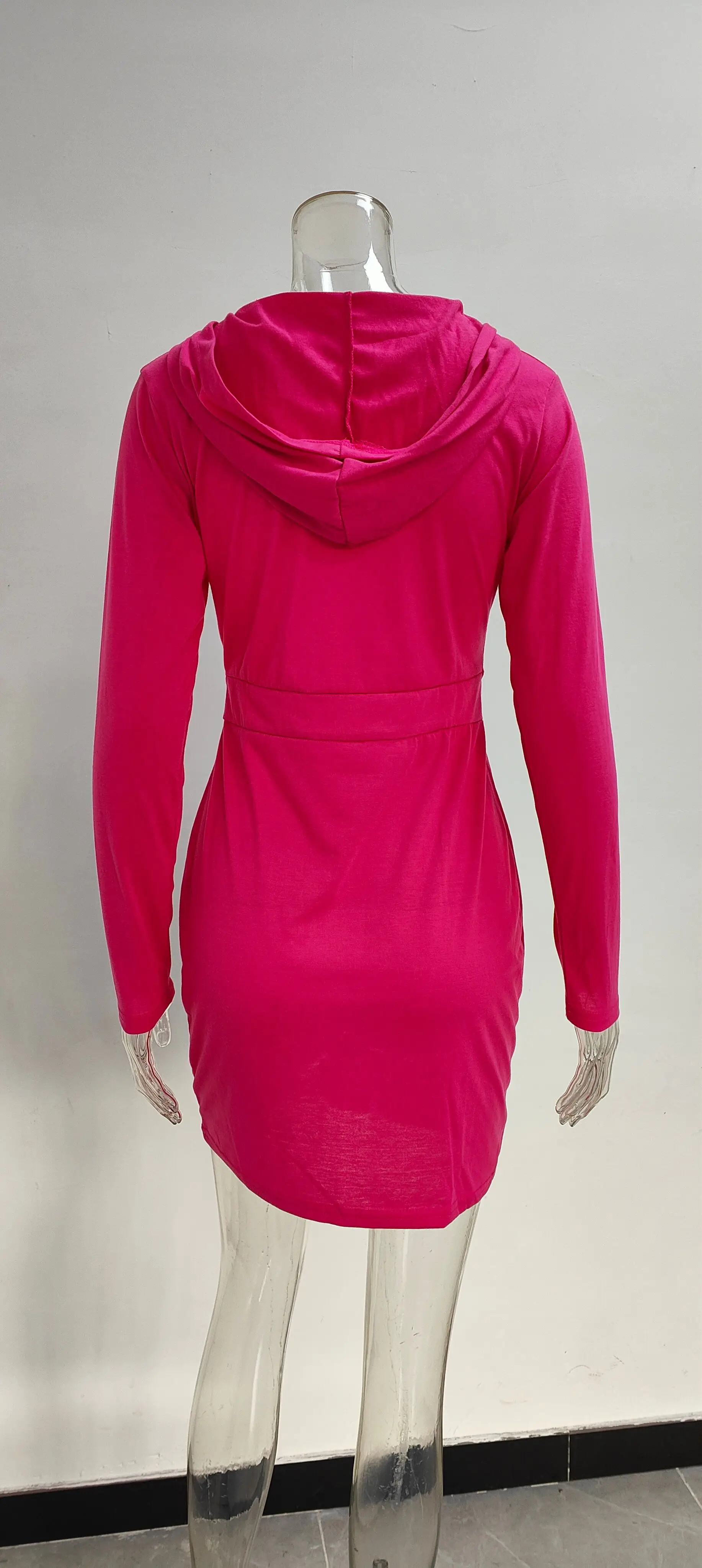 Red Velvet Cross-Border Hooded Skirt Dress for Women — feature 37
