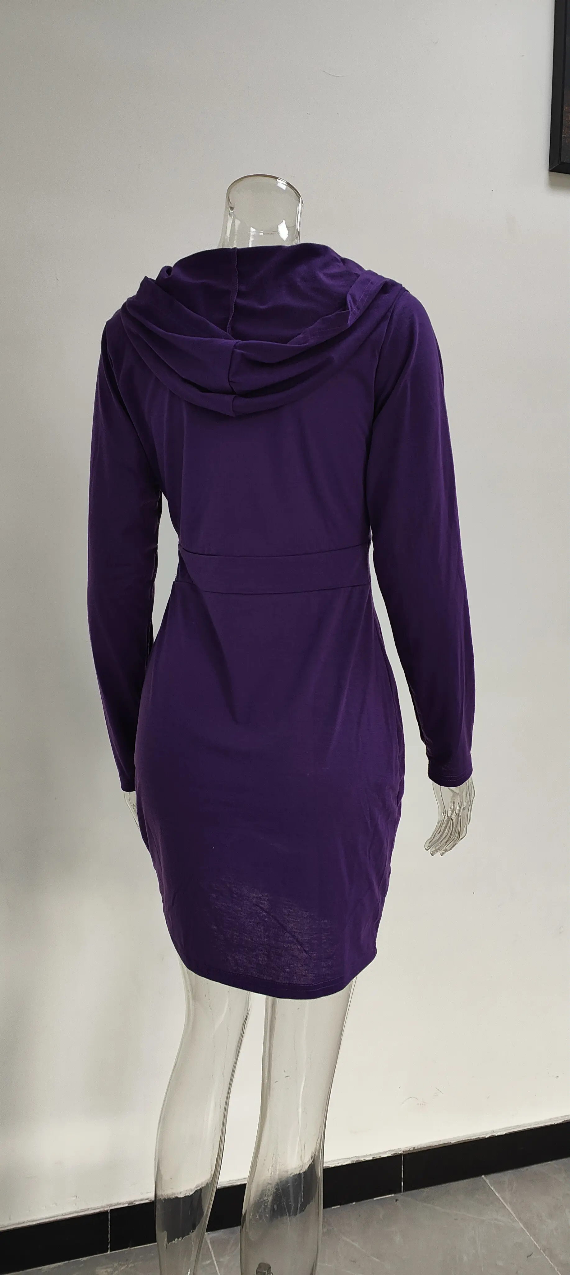 Red Velvet Cross-Border Hooded Skirt Dress for Women — feature 40