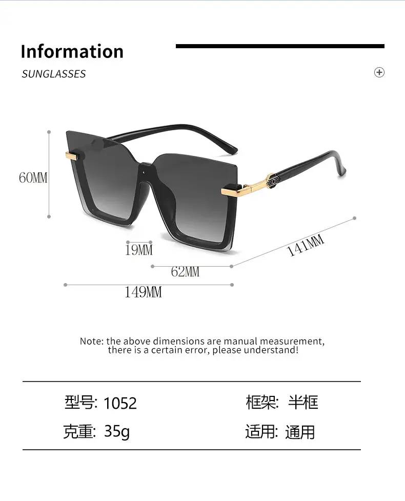 Women Rimless Multi-Color Sunglasses with Gold Accents β feature 6