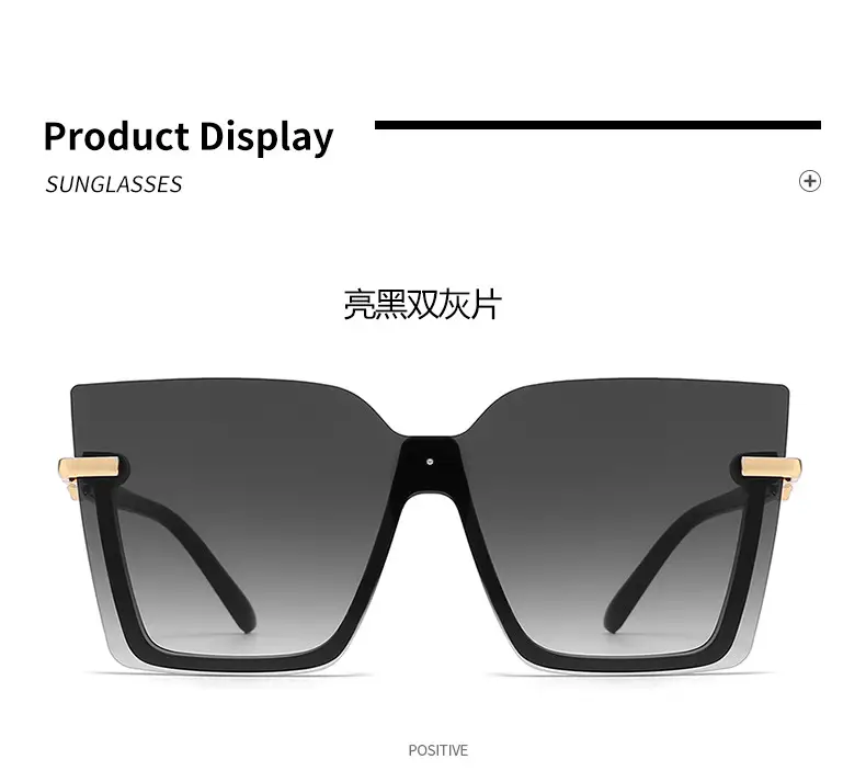 Women Rimless Multi-Color Sunglasses with Gold Accents β feature 7