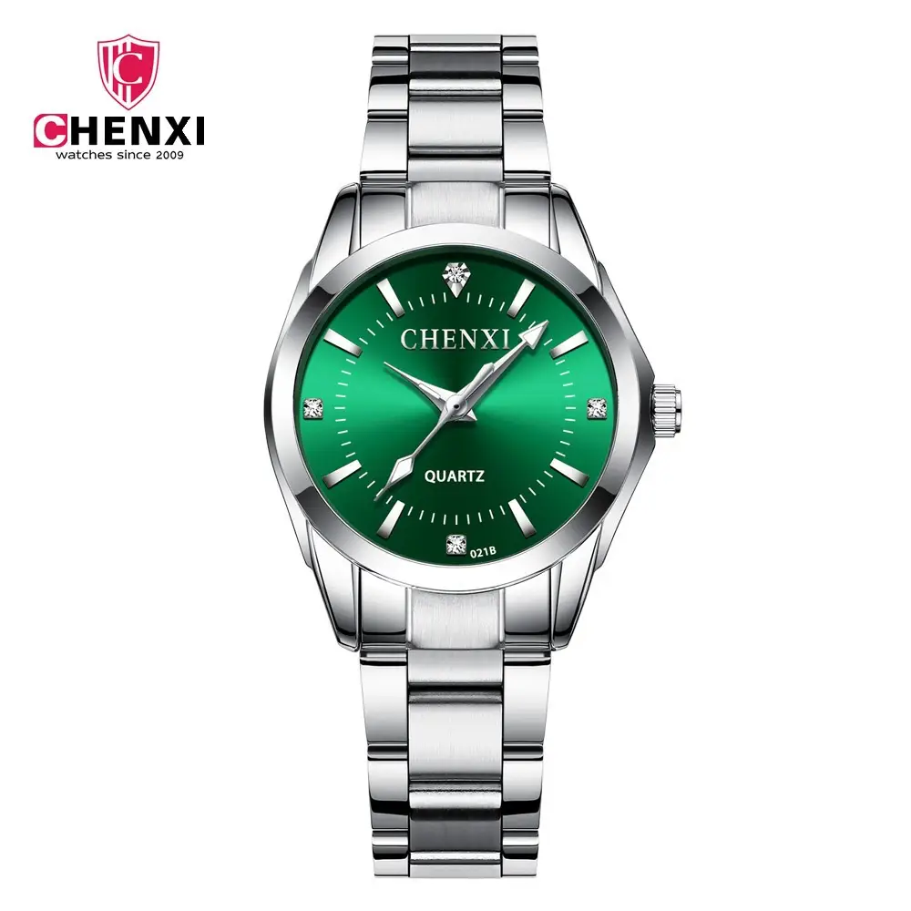 ChenXi Pink Quartz Women's Watch with Stainless Steel Band - Image 6
