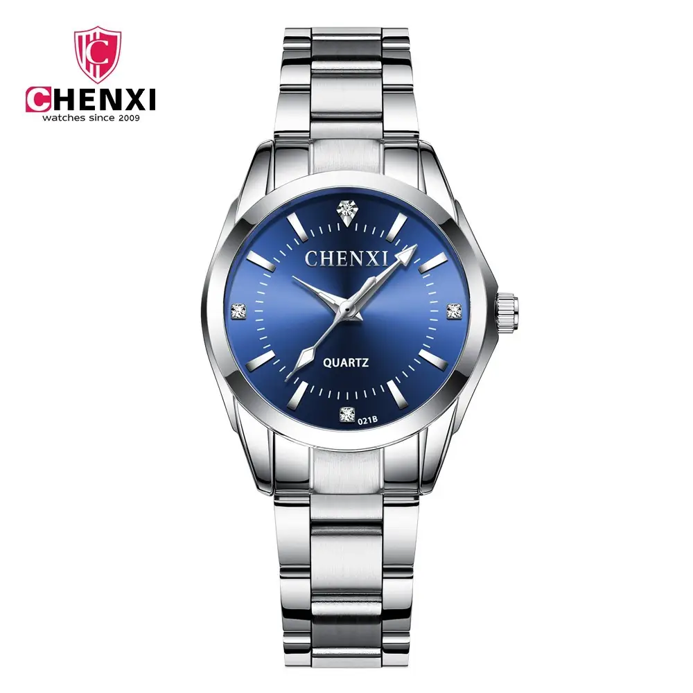ChenXi Pink Quartz Women's Watch with Stainless Steel Band - Image 3