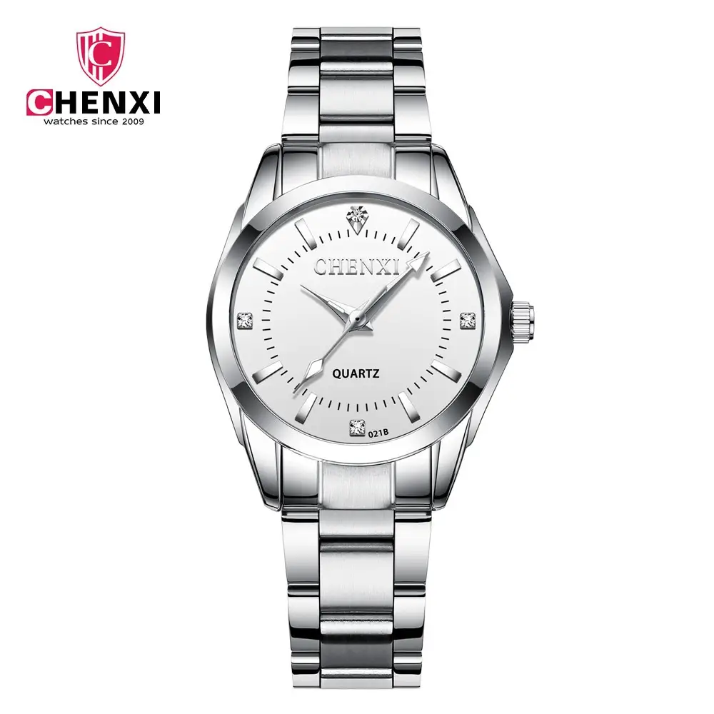 ChenXi Pink Quartz Women's Watch with Stainless Steel Band - Image 4