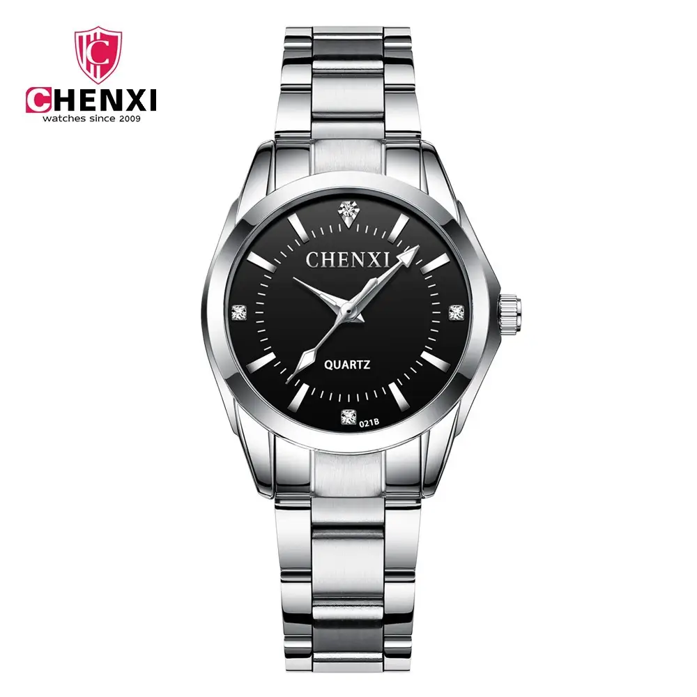 ChenXi Pink Quartz Women's Watch with Stainless Steel Band - Image 5