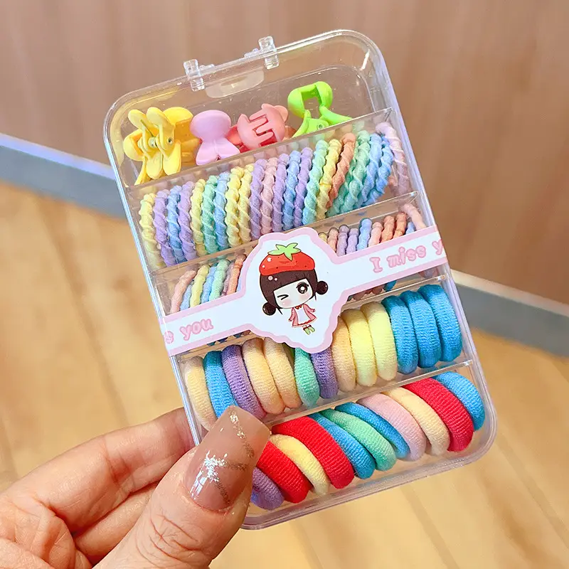 Children's Rubber Hair Bands for Girls 100pcs - Image 10