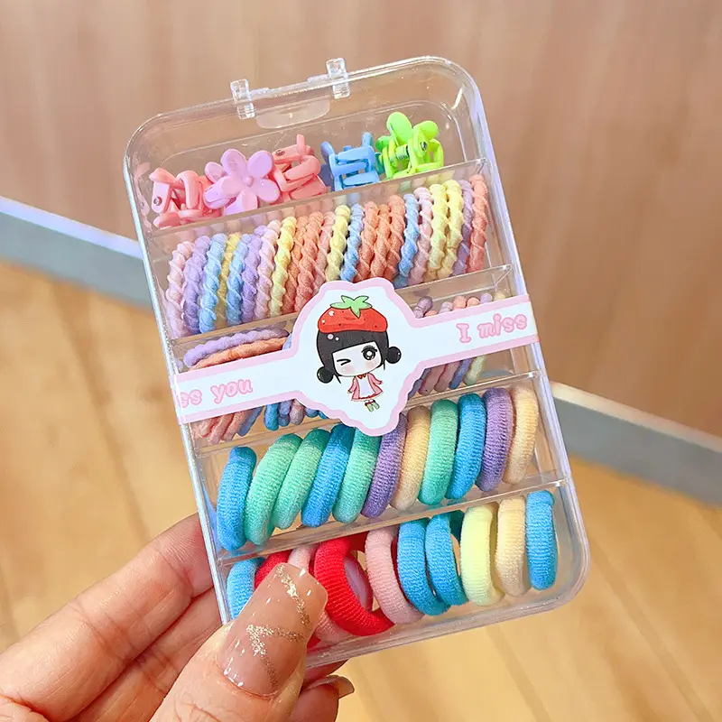 Children's Rubber Hair Bands for Girls 100pcs - Image 8