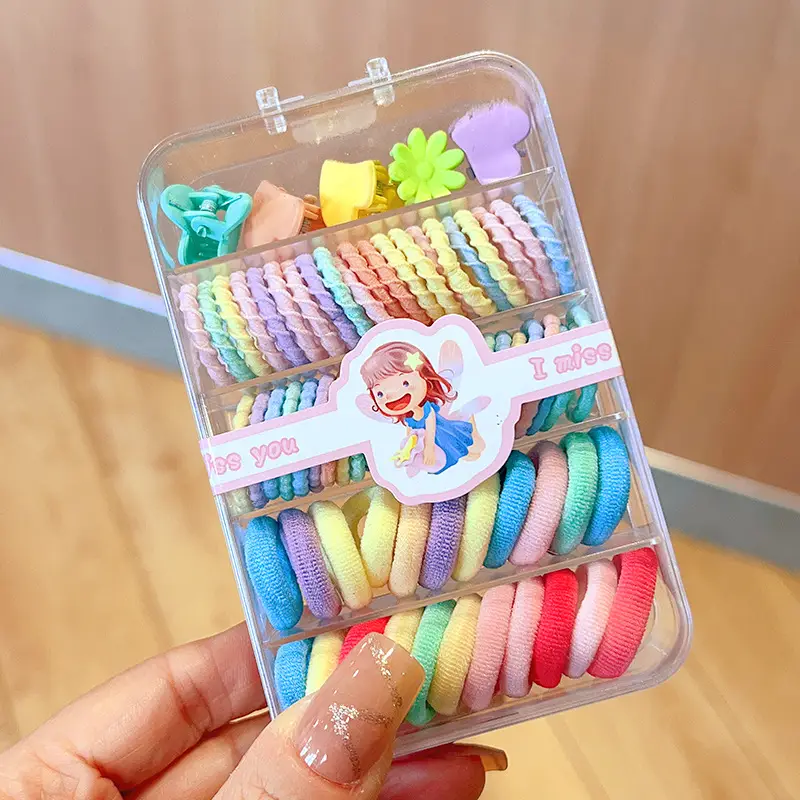 Children's Rubber Hair Bands for Girls 100pcs - Image 9