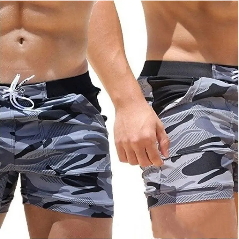 Men Camo Camo Shorts Blue 2023 Summer S-5XL