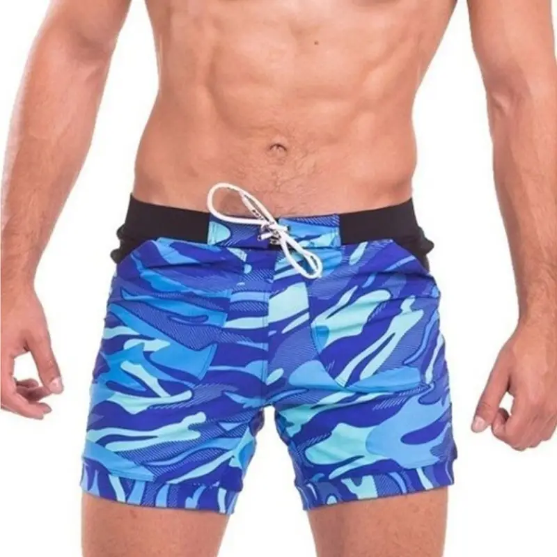 Men Camo Camo Shorts Blue 2023 Summer S-5XL
