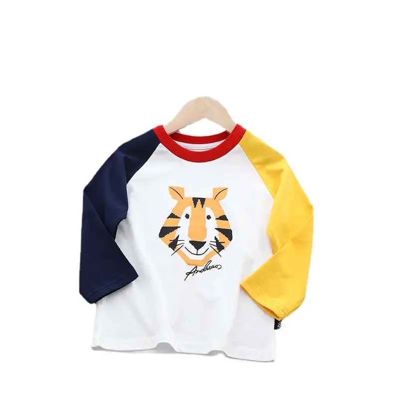 Boys T-shirt Long Sleeve Cartoon Design Large - Image 6