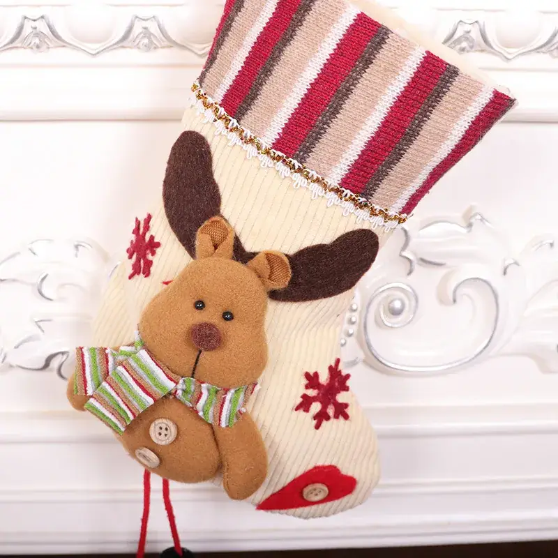 Medium Christmas Socks Doll Socks Cartoon Three-Dimensional Christmas Pendant Gift - Image 5