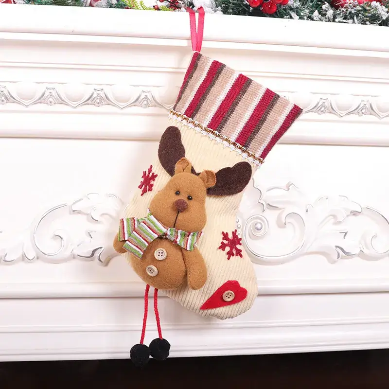 Medium Christmas Socks Doll Socks Cartoon Three-Dimensional Christmas Pendant Gift - Image 3