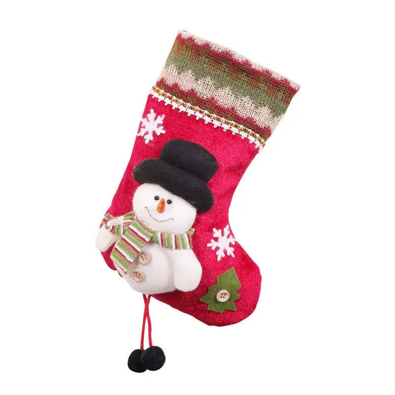 Medium Christmas Socks Doll Socks Cartoon Three-Dimensional Christmas Pendant Gift - Image 6