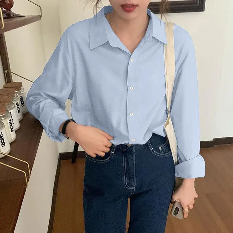 Girl Cream White Long Sleeve Shirt with Draping Pants