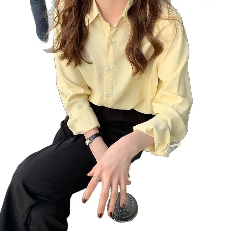 Girl Cream White Long Sleeve Shirt with Draping Pants