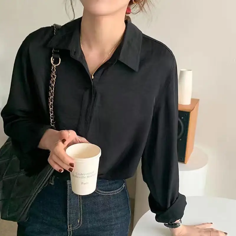 Girl Cream White Long Sleeve Shirt with Draping Pants — feature 15