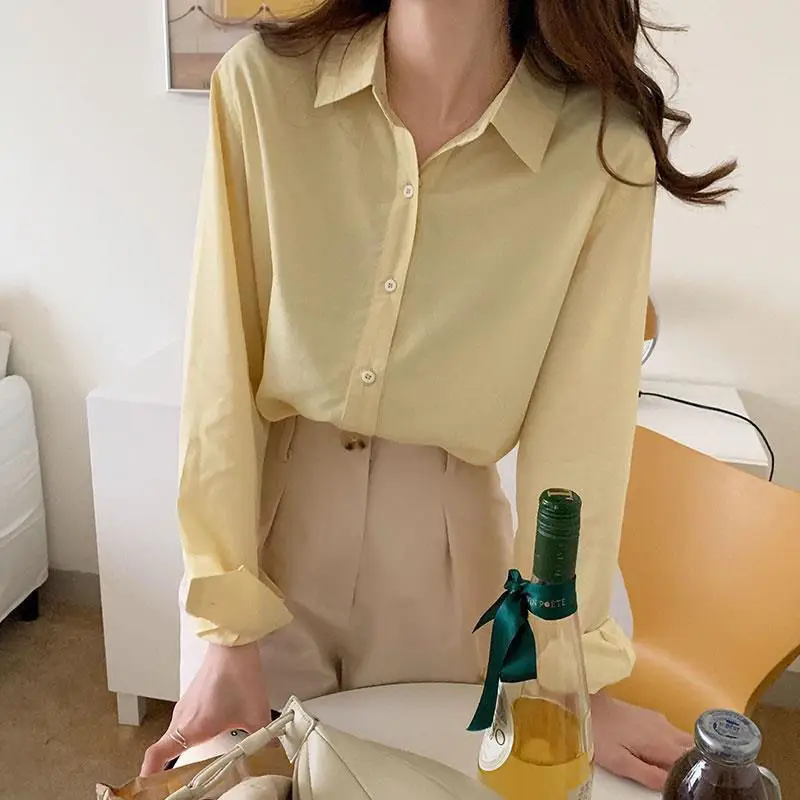 Girl Cream White Long Sleeve Shirt with Draping Pants — feature 4