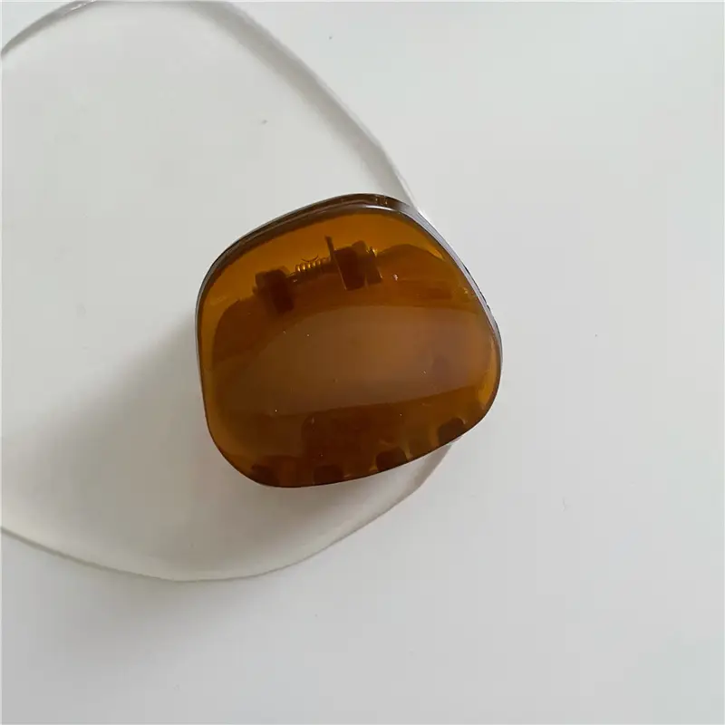 Green Transparent Triangle Hair Grab Clip for Kids