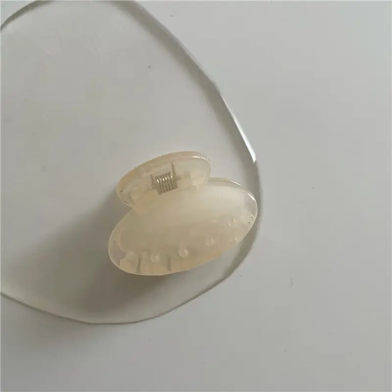 Green Transparent Triangle Hair Grab Clip for Kids