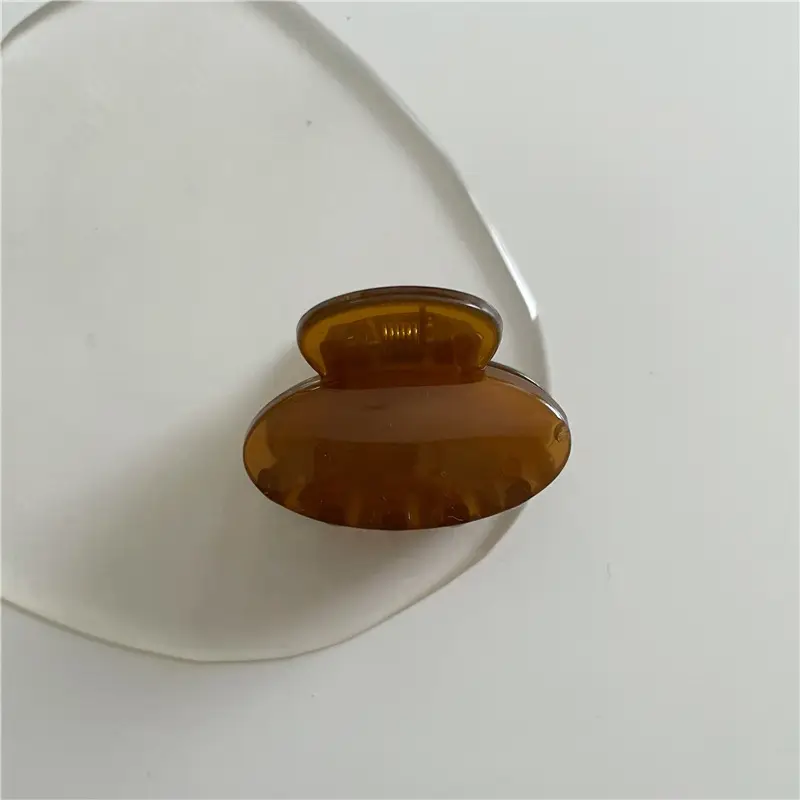 Green Transparent Triangle Hair Grab Clip for Kids