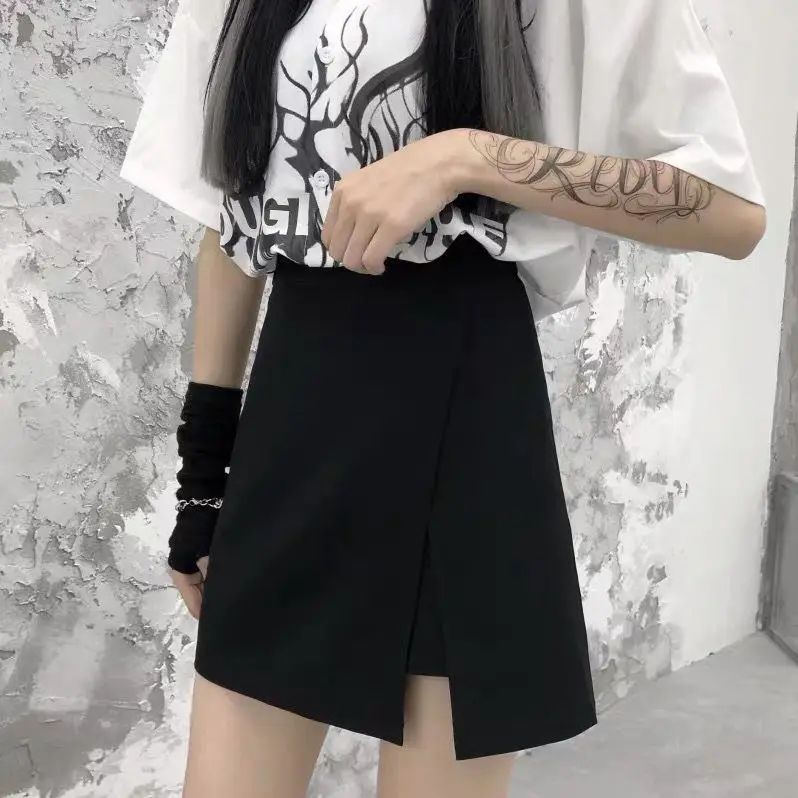 Women's Black Hip Character Slimming Shorts 24 Summer - Image 2