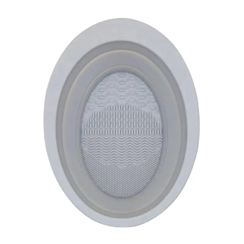 Silicone Oval Makeup Brush Cleaning Bowl Washing Pad - Image 6