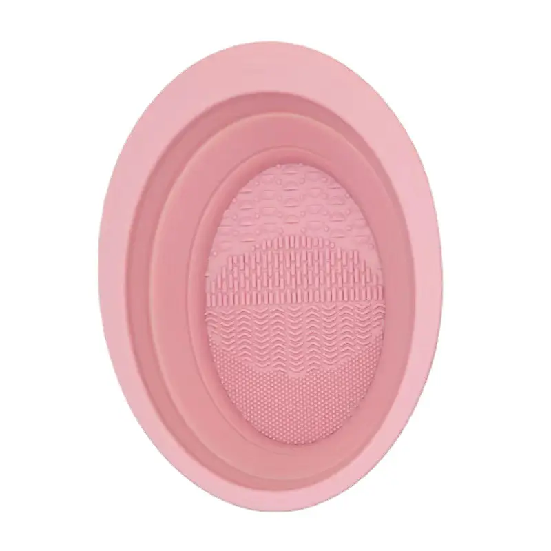 Silicone Oval Makeup Brush Cleaning Bowl Washing Pad - Image 7