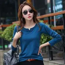 Women Striped Polo Shirt Collar Large Size — feature 19