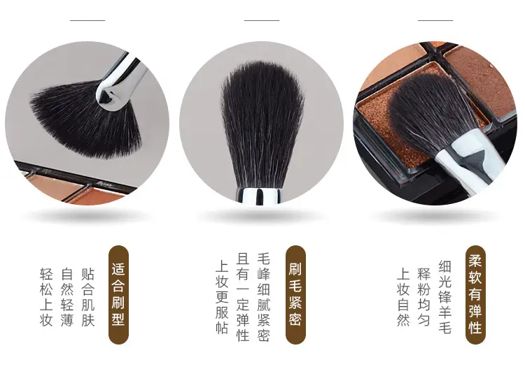 High Gloss Wool Eye Shadow Brush Set — feature 10