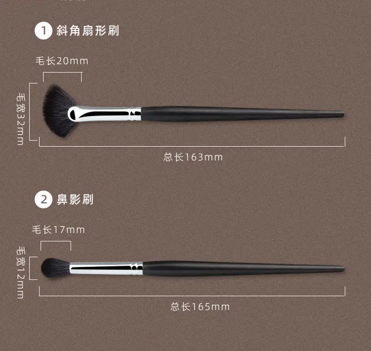 High Gloss Wool Eye Shadow Brush Set — feature 4