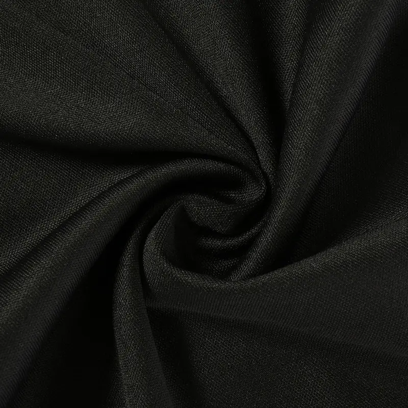 Black V-Neck Casual Pants with Cross Strap — feature 24