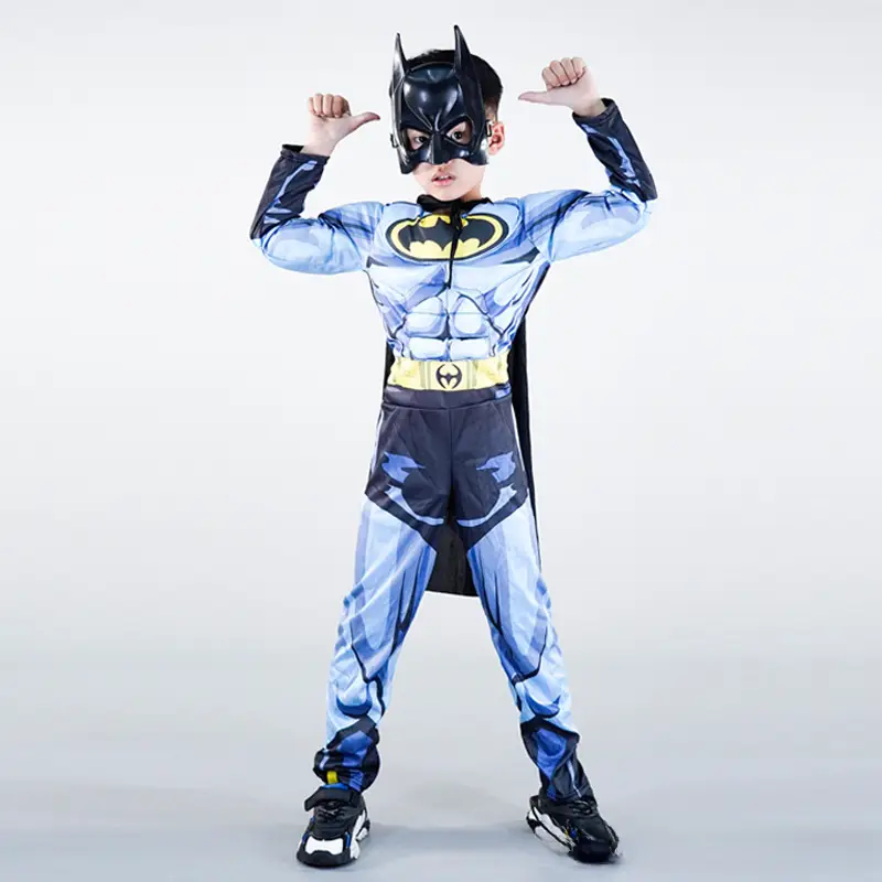 Hulk Spiderman Kids Halloween Muscle Show Costume Yellow Blue - Image 53