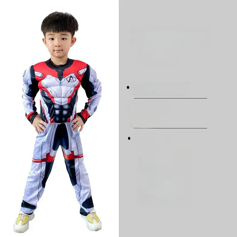 Hulk Spiderman Kids Halloween Muscle Show Costume Yellow Blue - Image 77