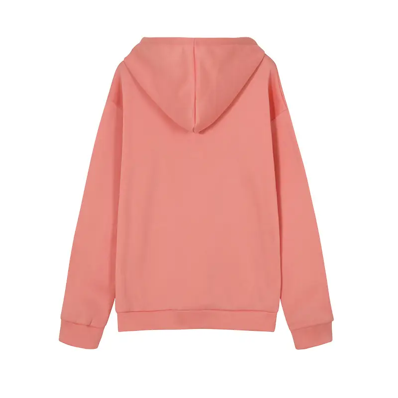 Women's Beige Long Sleeve Hooded Sweatshirt with Front Pocket — feature 22