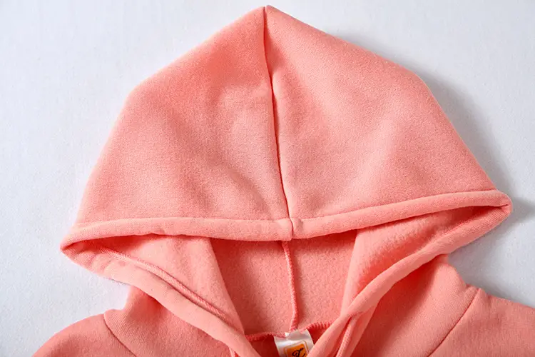 Women's Beige Long Sleeve Hooded Sweatshirt with Front Pocket — feature 23
